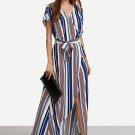 Lace up Split Women\'s Maxi Dress