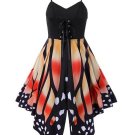 Strappy Lace up Asym Women\'s Day Dress