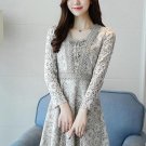 Square Neck Lace up Women\'s Lace Dress