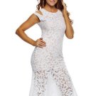Bodycon Cold Shoulder Women\'s Lace Dress