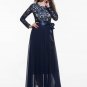 Lace Patchwork Long Sleeve Women\'s Maxi Dress