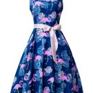 Purple Lace up Knot Women\'s Day Dress