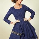 Lace Patchwork Tiered Women\'s Vintage Dress