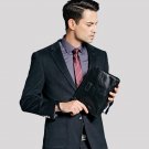 Hot Sell Casual Mens Leather Envelope Clutch Bag Large Capacity Solid Black Clutches For Men Zipper 