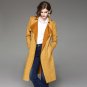 Autumn Outfit New Style Women\'s High Fashion Slim Belt Solid Suede Long Windbreaker Trench Ladies C