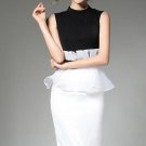 Double-Layered Sleeveless Women\'s Pencil Dress