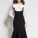 Black Knot Double-Layered Women\'s Sheath Dress