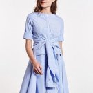 Short Sleeve Light Blue Women\'s Day Dress