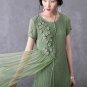 Summer Dresses Women 2016 Cotton Linen Casual Maxi Dress Vintage Plus Size Elegant Party Embroider