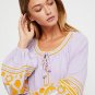 Women Boho Dress 2017 Autumn Long Sleeve Embroidery Bohemian Mini Dress Female V Neck Tassel Loose B