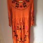Autumn Women Dresses Long Sleeve Flroal Embroidery Dress Fashion Loose Bohemian Long Dress Side Slit