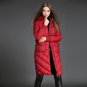 Winter Jacket Women Long Warm Coats Parka Thickening Hooded White Duck Down Coat Big Pocket White Re