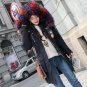 Autumn Winter New Jacket Long Casual Cotton Women Fashion Green Black Work Wear Coats Slim Gray