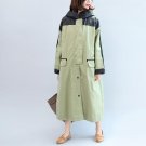 Autumn Winter Fashion New Directly Long Type Coat Loose Solid Color Big Size Hooded Windbreaker Wome