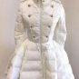 Autumn And Winter New Solid Color Long Sleeves Stand Collar Double Breasted Pocket Long Warm Coat Wo