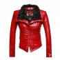 New Luxury Autumen Winter Women Genuine Fur Leather Jackets Lady Sheepskin Motorcycle Red Black Coat