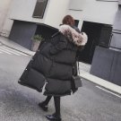 Plus Size X-long Style Winter Jackets Woman ,2017 New Fur Hooded Cool Black Gray Windproof Cotton Co