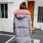 Plus Size X-long Style Winter Jackets Woman ,2017 New Fur Hooded Cool Black Gray Windproof Cotton Co
