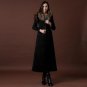Winter Woolen Coat Women Double-Breasted Thicken Long Cashmere Wool Coat Parka Raccoon Fur Collar Ja