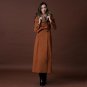 Winter Woolen Coat Women Double-Breasted Thicken Long Cashmere Wool Coat Parka Raccoon Fur Collar Ja