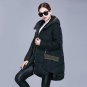 White Duck Down Women Winter Coat Knitted Stitching Women\'s Down Jacket,Manteau Femme,Plus Size 3XL