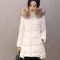 NEW Winter Jacket Women Hooded Fur Collar Women\'s Down Jacket Print Women Winter Coat Wadded Jacket