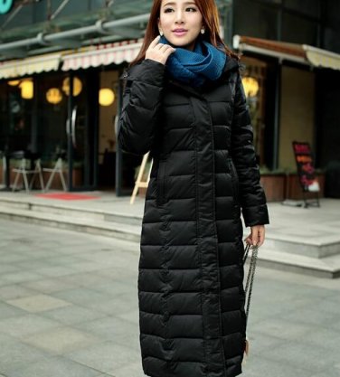 Women Clothing Long Down Jacket Women Slim Genuine Long Thick Warm Winter Coat Plus Size Ladies Wint