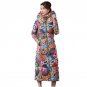 New Wadded Parka Thick Floral Jackets Women Winter Coat Jacket,Abrigos Mujer,Big Size Long Over Kne