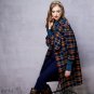 Wool Coat Winter Jacket For Women 2017 Plaid Long Jacket Warm Windbreaker Vintage Ladies Overcoat El