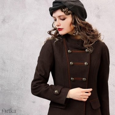 Wool Coat Women\'s Winter Jackets 2017 Double Breasted Ladies Overcoat Autumn Women\'s Jacket Knight