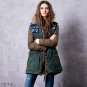 Winter Parka Female Two-Piece Jacket Drawstring Waist Down Coat Women Hooded Raincoat Woolen Waistco