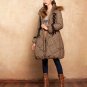 Women\'s Long Down Parka Coat With Fur Trim Hood Winter Warm Puffer 90% Duck Down Jacket With Fur Co