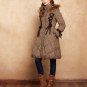 Women\'s Long Down Parka Coat With Fur Trim Hood Winter Warm Puffer 90% Duck Down Jacket With Fur Co