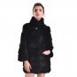 Women Rabbit Fur Coat Autumn and Winter Fashion Lady Rabbit Collar Real Fur Jacket Coat Female LH412