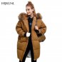 style Loose Down Coat Parkas Mujer Invierno  New Winter Women Jacket Raccoon Fur Hooded Down Coat Do