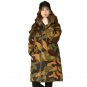 Down Coat  New Women Winter Jacket Raccoon Fur Hooded Duck Long Printed Jackets and Coats Female Thi