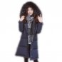 Big Fur Collar Hooded Down Coat 2017 New Winter Jacekt Women Mid-long Duck Down Jacket Female Feathe
