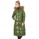 Nature Raccoon Fur Collar Hooded Down Coat 2017 New Women Winter Jacket Plus Size Slim Long Fashion 