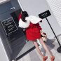 Big Imitation Fox Fur Collar Long Solid Color Coat Lamb Cashmere Padded Cotton Warm Jacket Mujer Win