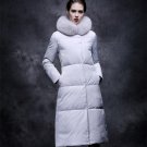 Winter Thermal Jacket Woman Elegant Slim Coat Parkas Female Calf Length Thicken Clothes Imitation Fo