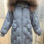 Winter Parkas Loose Korean Casual Big Real Raccoon Fur Collar Down Warm Jacket Female Long Thick Kne