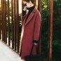 New Wool Coat Winter Warm Trench coats abrigos mujer Long Thick Women Wool Coats Black Red Overcoat
