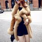 High Quality Winter Fashion Faux Fur Women\'s Coat Solid Color Large Lapel Long Sleeve Overcoat Wom