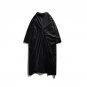 Back Draped Woolen Long Trench Coat Women Winter Black Loose Big Size Women\'s Windbreaker Casual Cl