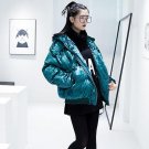 Velvet Thick Parkas Coats For Women Winter Warm Hoodies Embroidery Tops Female Big Szie Elestic Hem 