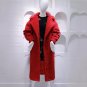Fleece Trench Coats Female Winter Plus Thick Warm Red Large Size Women\'s Windbreaker Long Straige O