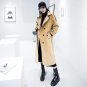 Belt Tunic Fur Long Trench Coats For Women Winter Thick Warm Woolen Women\'s Windbreaker Pockets Fas
