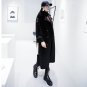Belt Tunic Fur Long Trench Coats For Women Winter Thick Warm Woolen Women\'s Windbreaker Pockets Fas
