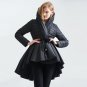 Winter Hooded Coat Jacket Women 2017 Warm Female Long Lace Up Tunic Quilted Coats With Removable Bla