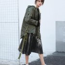 Winter Jacket Women Parka Coats Real Fur Hooded Down Jackets Lace up Long Sleeve Casual Clothes Kore